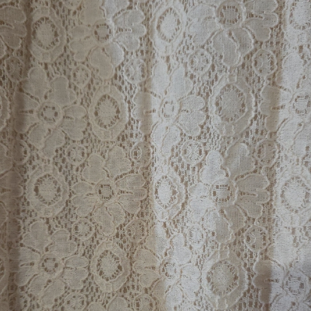 Chelsea & Violet Cream Lace Dress with Black Collar - Picture 5 of 5
